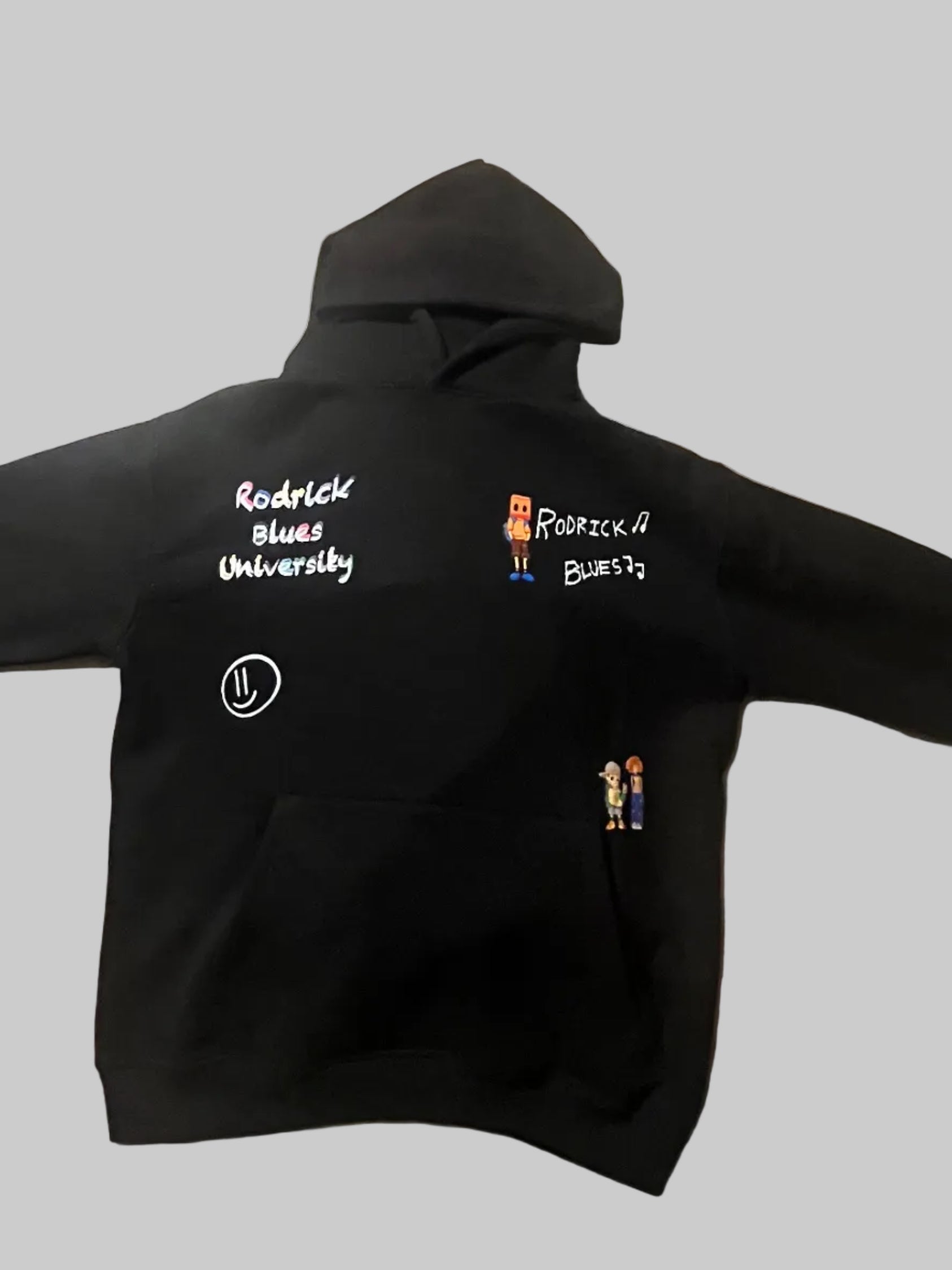 Blues university (hoodie) solid black