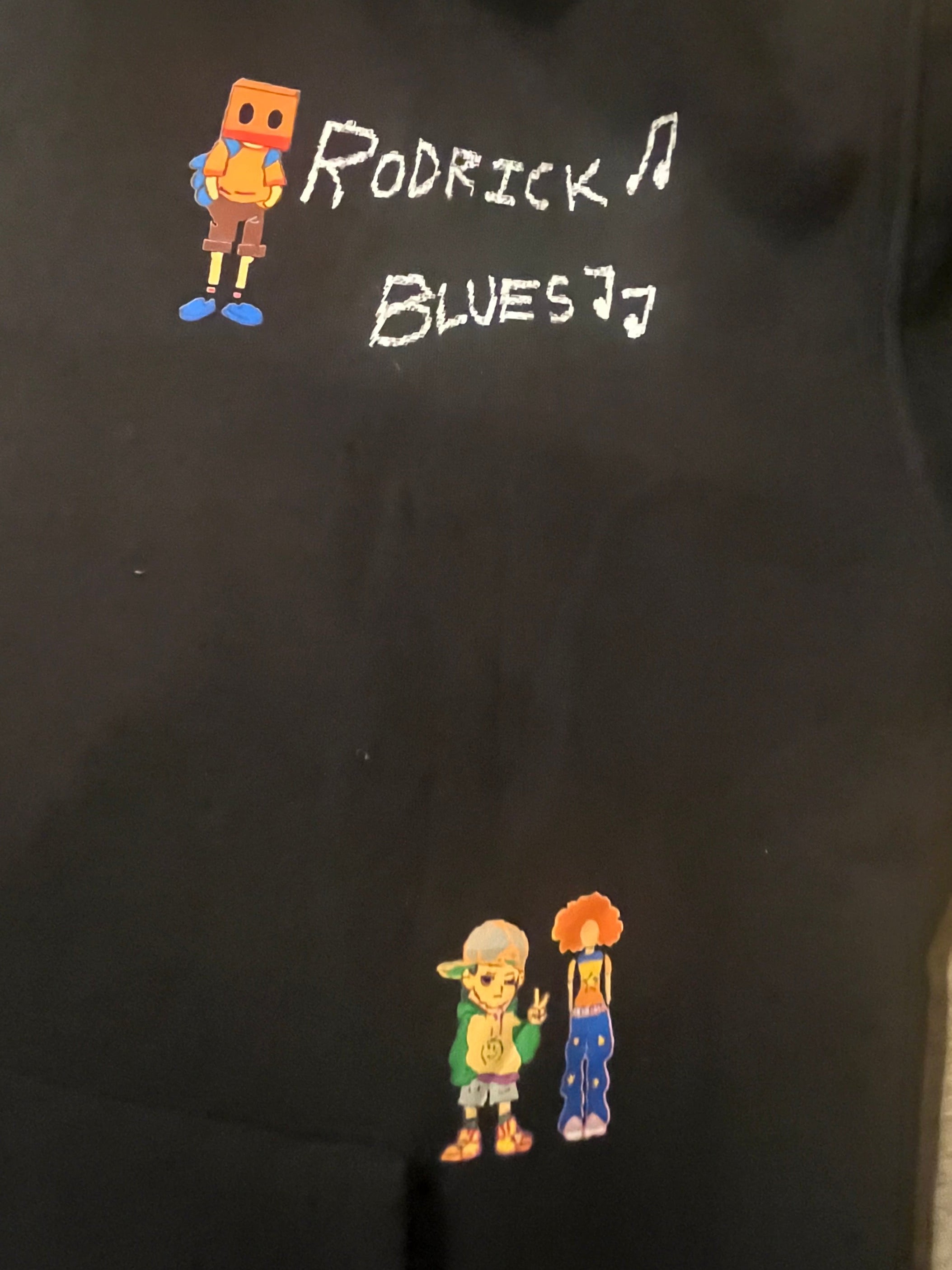 Blues university (hoodie) solid black